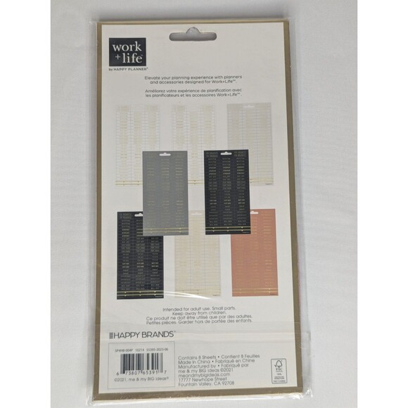 Happy Planner Stickers - Work + Life Balance, 632 Pieces, Neutral - Picture 2 of 3